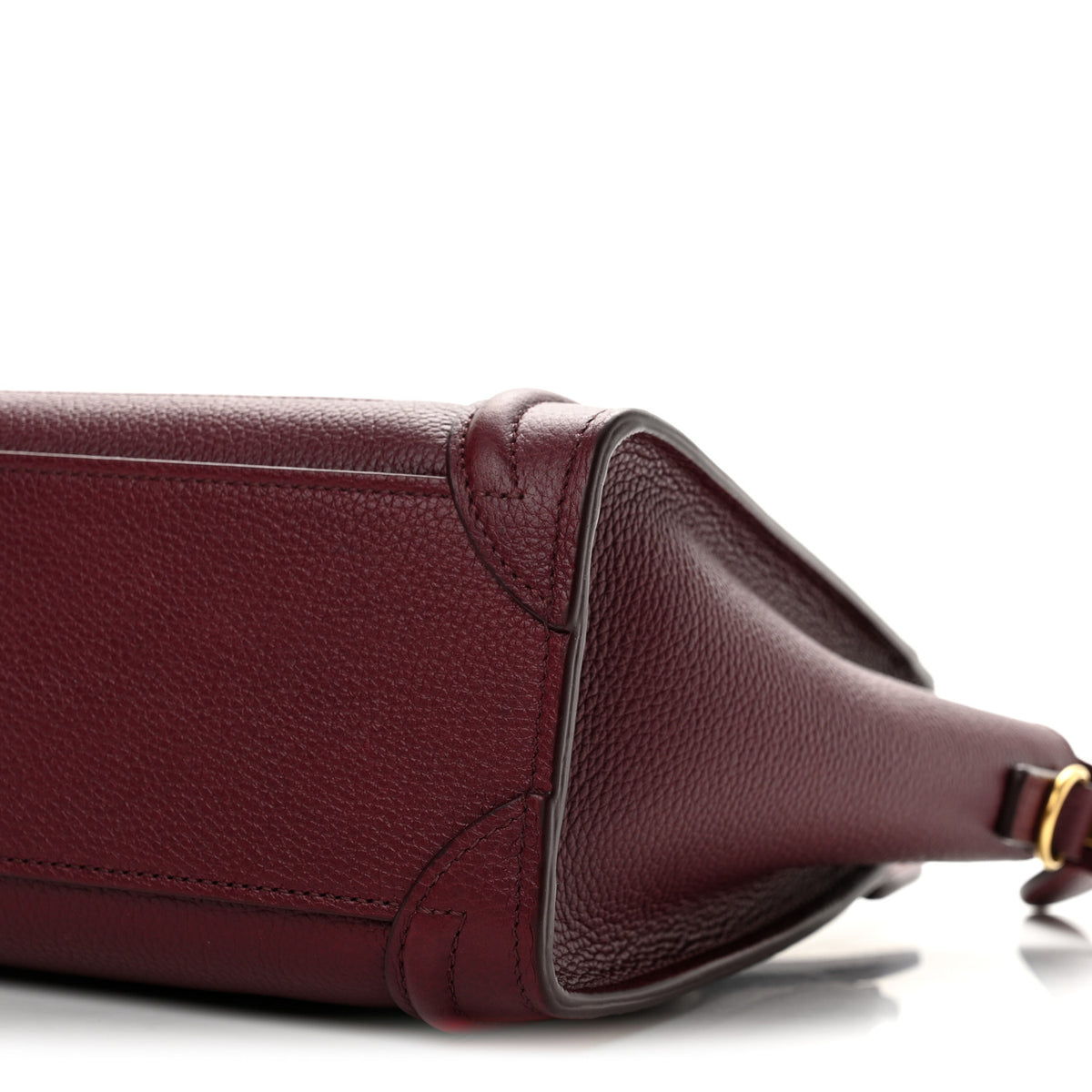 Celine Drummed Calfskin Nano Luggage Plum 10 of 12