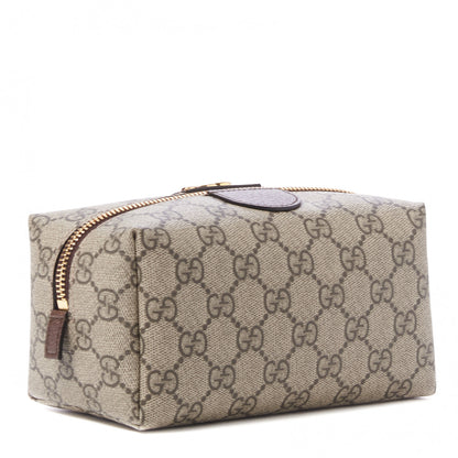 Gucci Soft GG Supreme Monogram Calfskin Medium Ophidia Cosmetic Case Beige Ebony New Acero 2 of 9