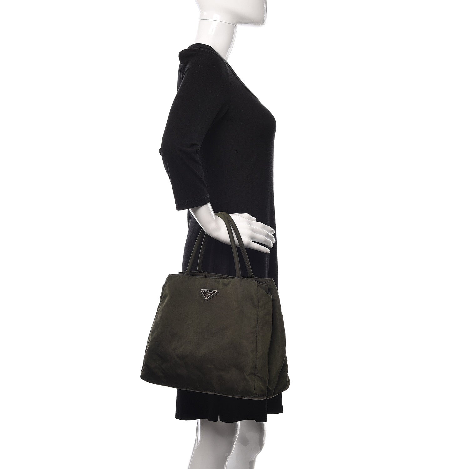 Prada Tessuto Nylon Tote Militare 2 of 14