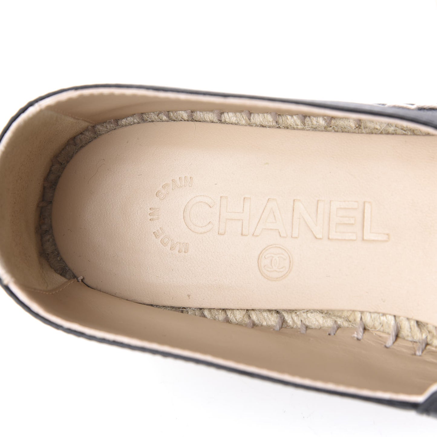 Lambskin CC Espadrilles 38 Black