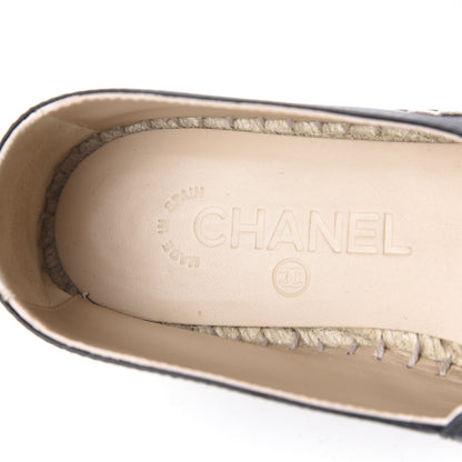 Chanel Lambskin CC Espadrilles 38 Black 8 of 12