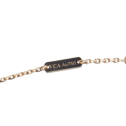 Van Cleef & Arpels 18K Yellow Gold Mother of Pearl Vintage Alhambra Pendant Necklace 5 of 7
