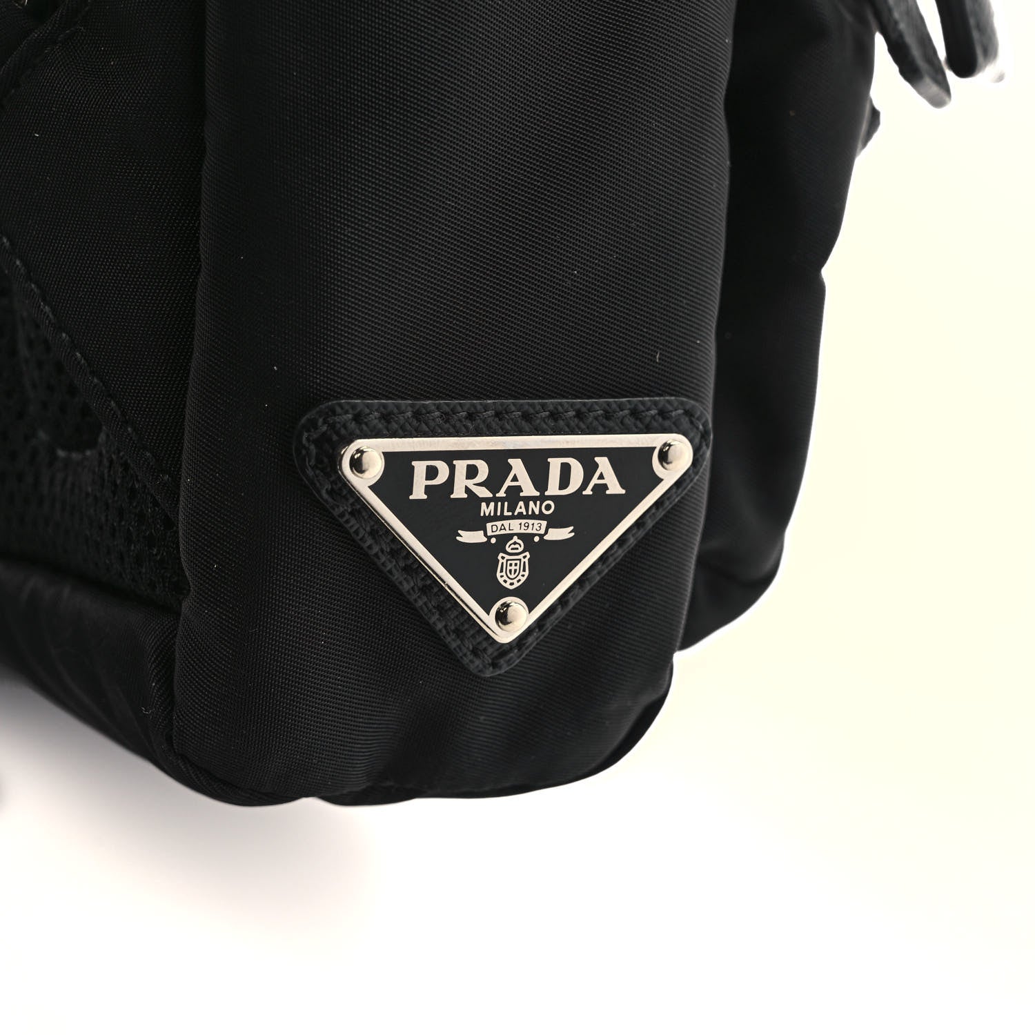 Prada Tessuto Nylon Montagna Sling Backpack Black 9 of 9