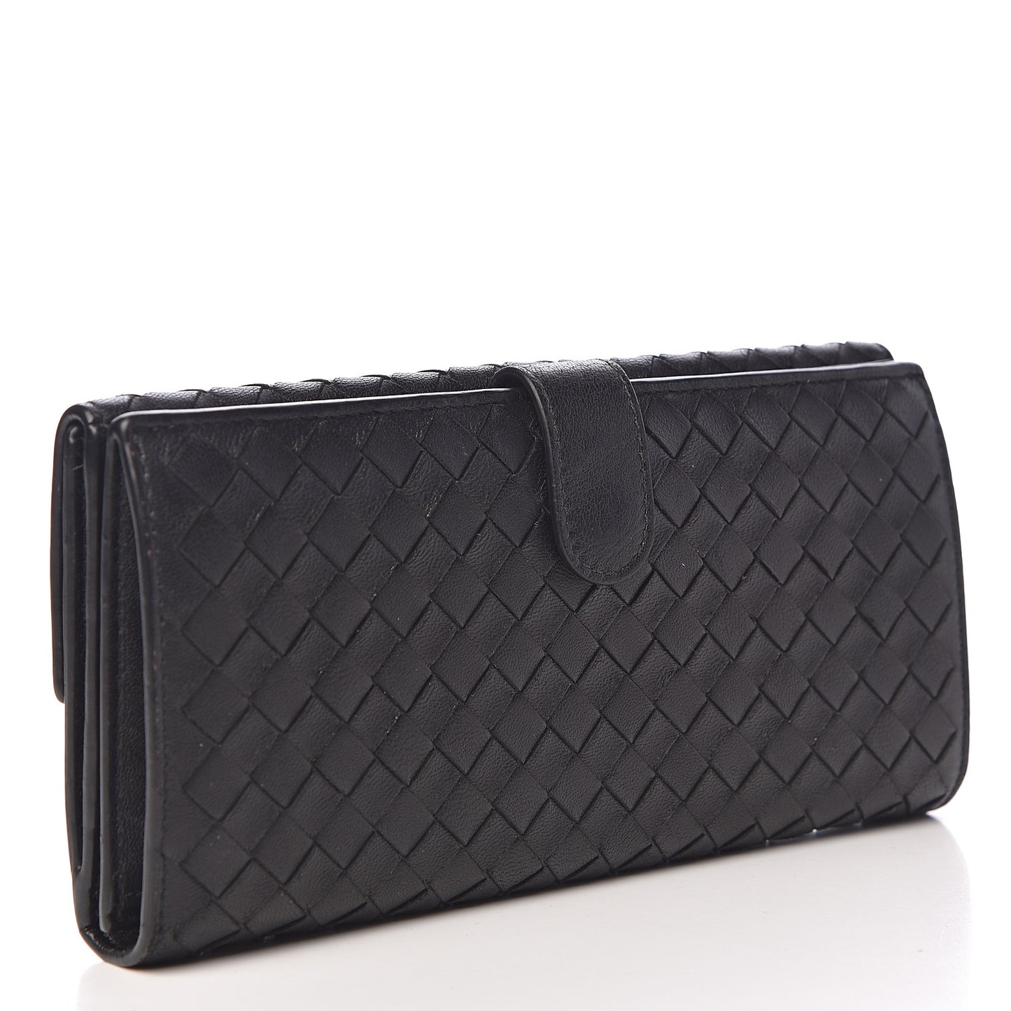 Nappa Intrecciato Continental Wallet Black