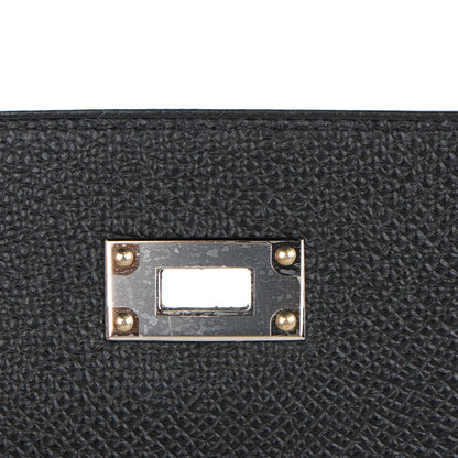 Hermes Epsom Kelly Longue Wallet Black 10 of 11