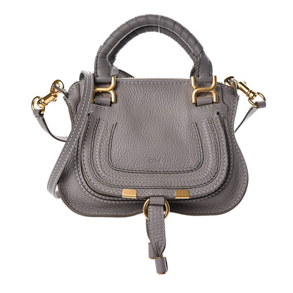 Chloe Calfskin Mini Marcie Satchel Cashmere Grey 1 of 12