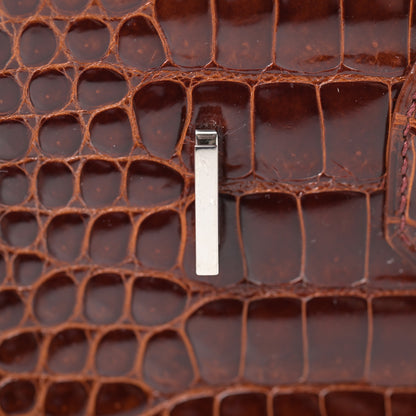 Hermes Shiny Porosus Birkin 35 Miel 23 of 34