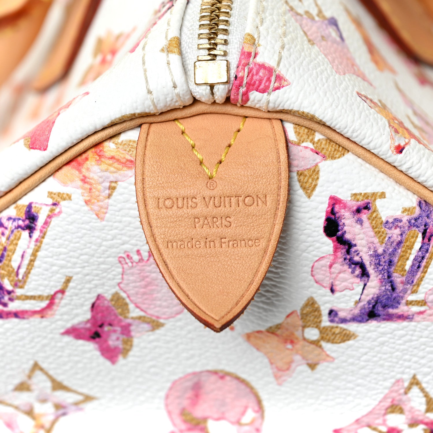 Louis Vuitton Watercolor Aquarelle Speedy 35 White 6 of 9