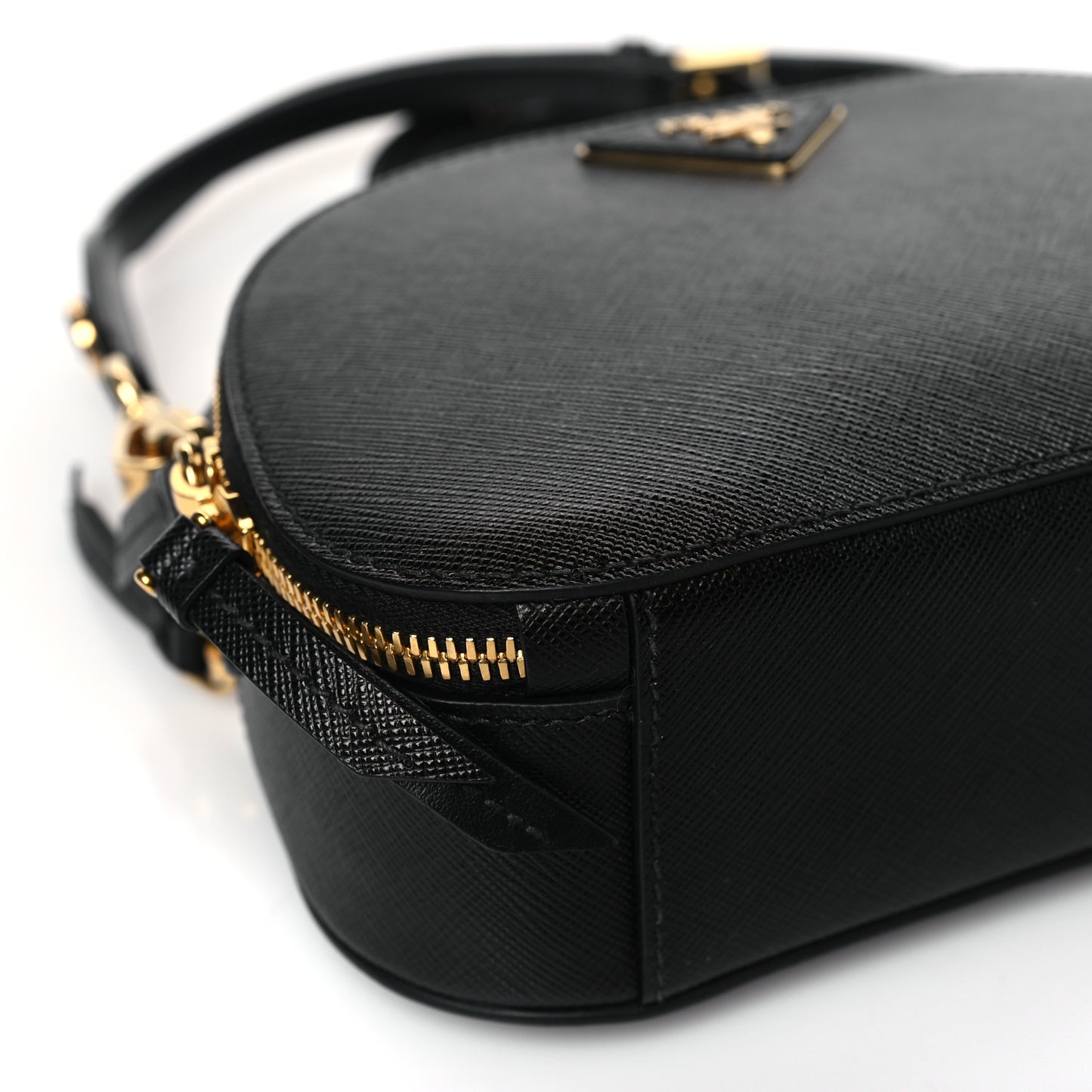 Saffiano Lux Odette Crossbody Black