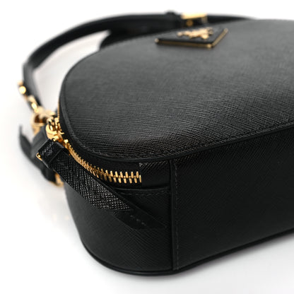 Prada Saffiano Lux Odette Crossbody Black 7 of 8