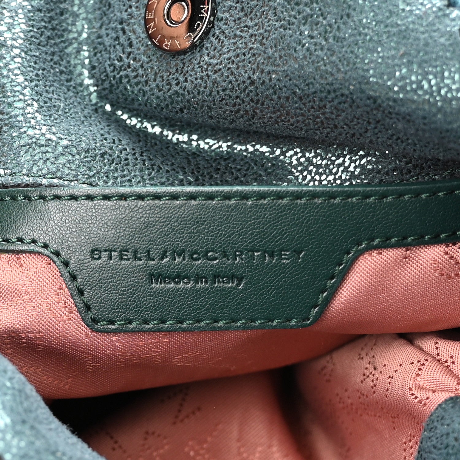 Stella McCartney Shaggy Deer Tiny Falabella Tote Petroleum 6 of 10