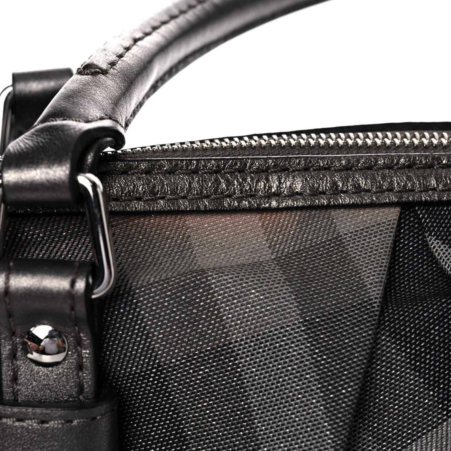 Shimmer Check Pilgrim Satchel Pewter