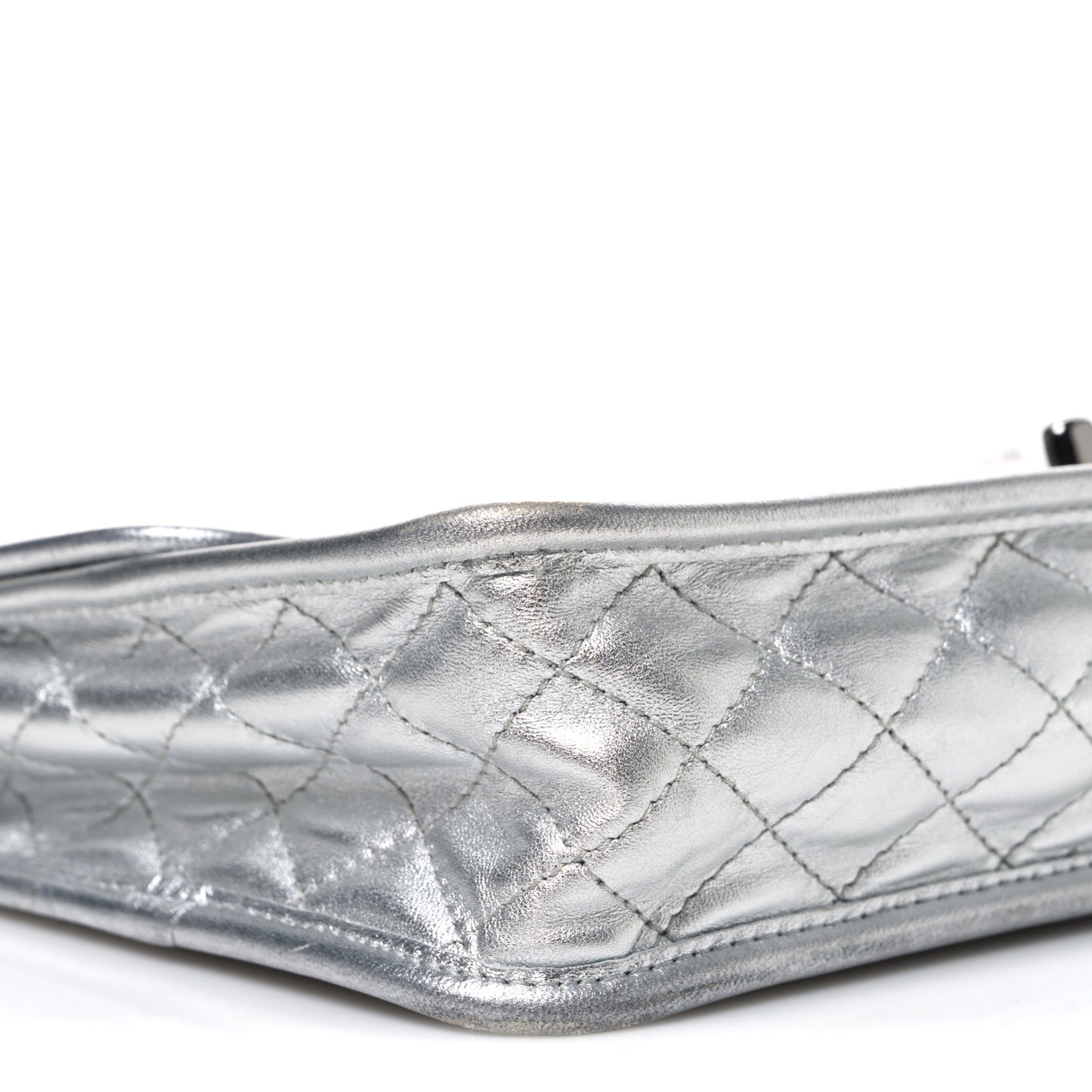 Vinyl Large Ice Cube Flap Silver