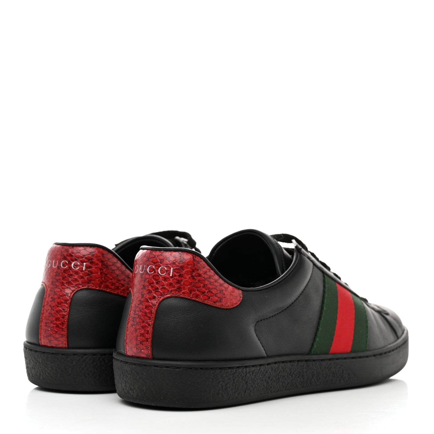 Miro Soft Calfskin Ayers Web Mens Ace Sneakers 9 Black Rosso