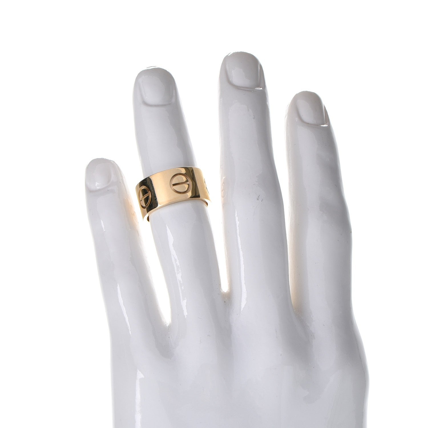 Cartier 18K Yellow Gold 11mm LOVE Ring 61 9.75 2 of 5