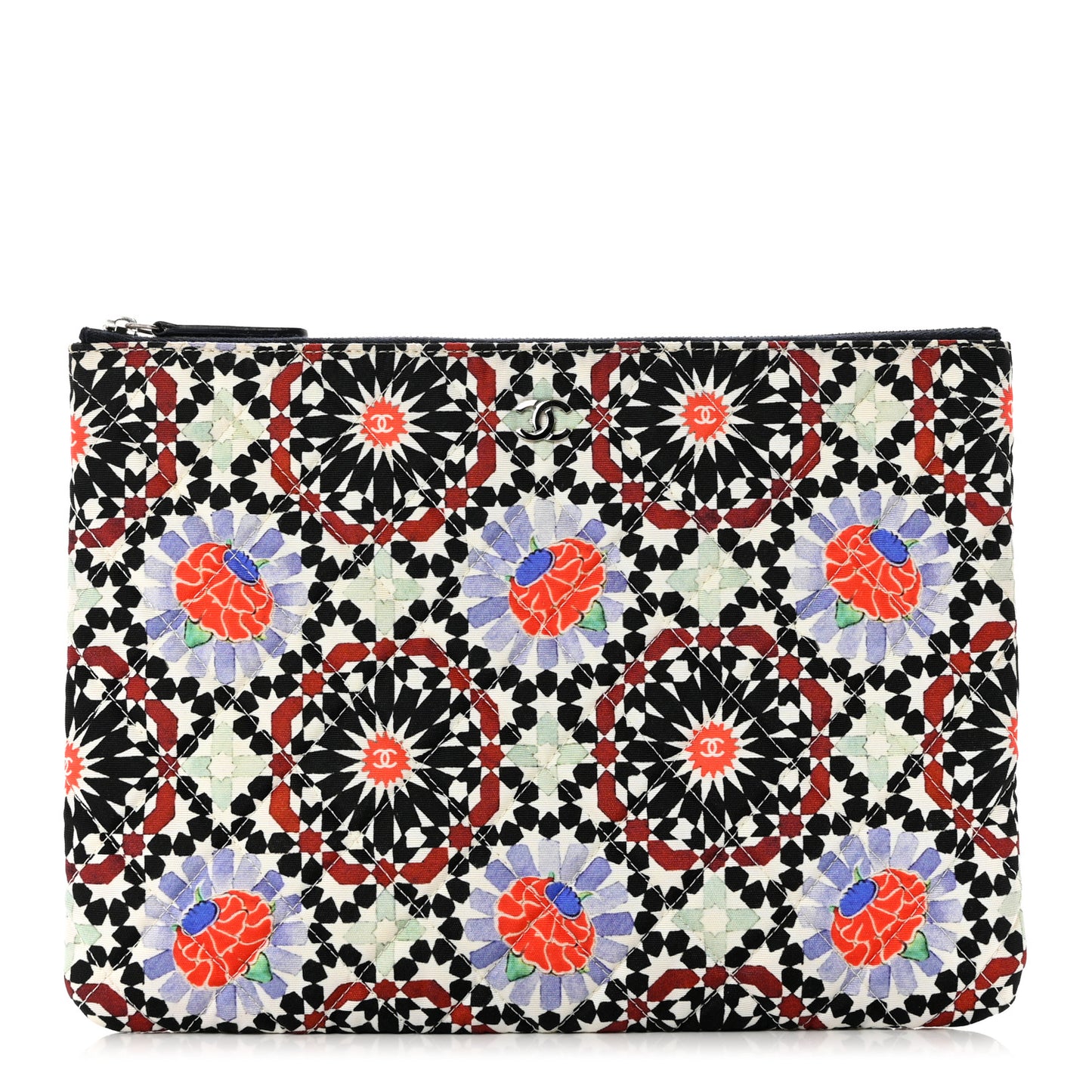 Coated Canvas Paris Dubai Medium Cosmetic Case Multicolor