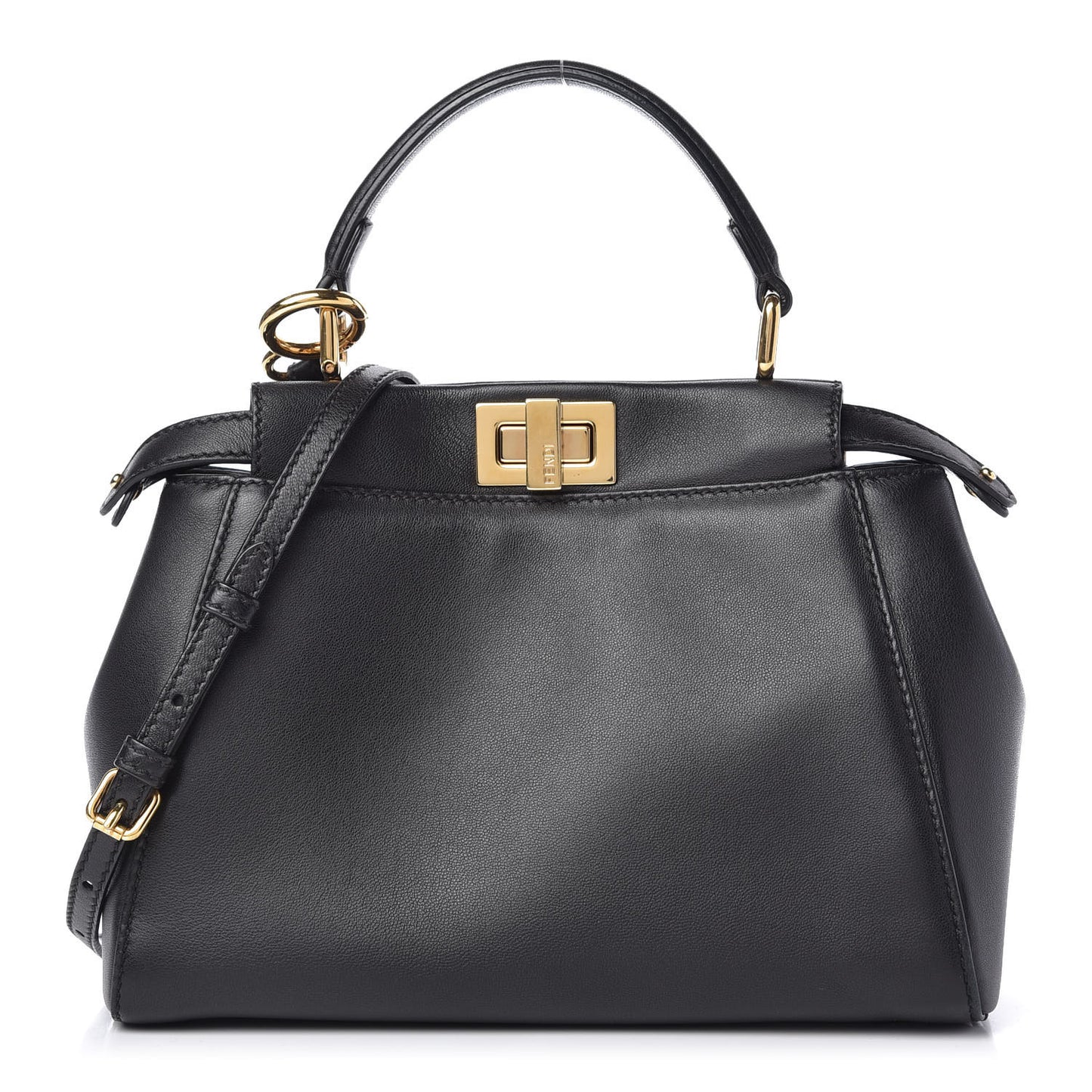 Nappa Mini Peekaboo Iconic Satchel Black