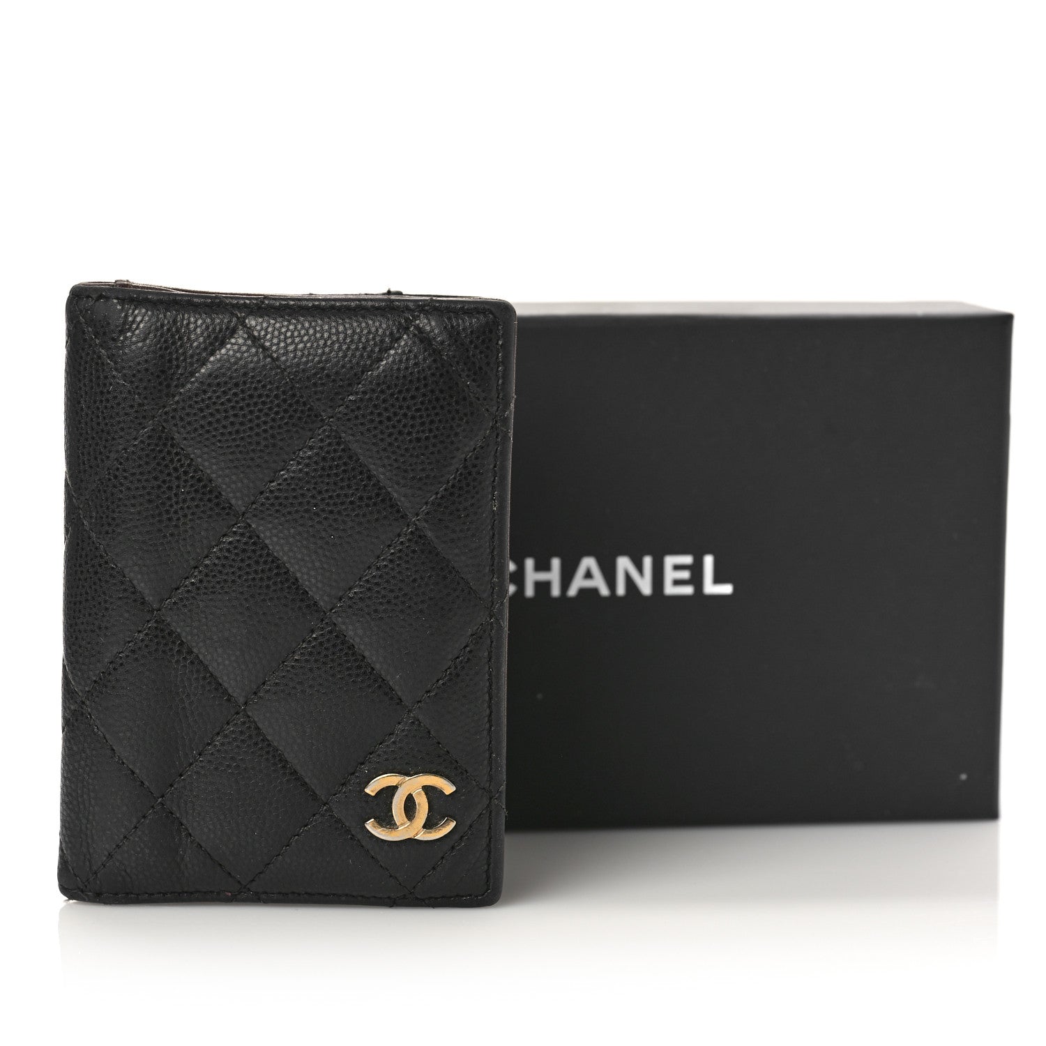 Chanel Caviar Quilted Card Holder Wallet Black 10 of 10