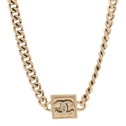 Chanel Metal Crystal CC Choker Gold 1 of 4