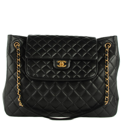 Chanel Caviar Quilted Flap Tote Black 1 of 9