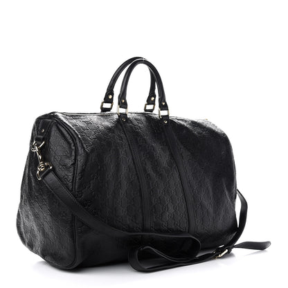Gucci Guccissima Medium Carry On Duffle Black 2 of 9