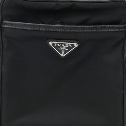 Prada Tessuto Nylon Saffiano Sling Bag Black 9 of 11