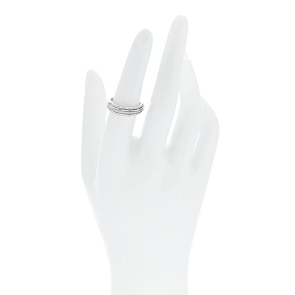 Parker & West by FASHIONPHILE 18K White Gold Diamond .24ctw 3 Row Pave Band Ring 53 6.25 2 of 13