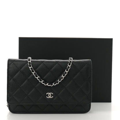 Chanel Caviar Quilted Wallet on Chain WOC Black 11 of 11