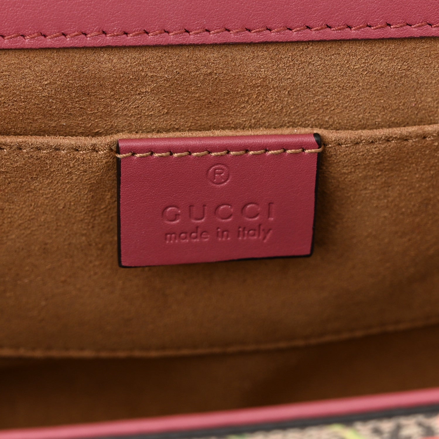 Gucci GG Supreme Monogram Blooms Small Padlock Shoulder Bag Beige Multicolor Dry Rose 6 of 11