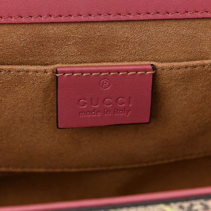 Gucci GG Supreme Monogram Blooms Small Padlock Shoulder Bag Beige Multicolor Dry Rose 6 of 11