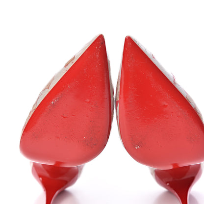 Christian Louboutin PVC Loubi Print So Kate 120 Pumps 38 Kraft 8 of 10