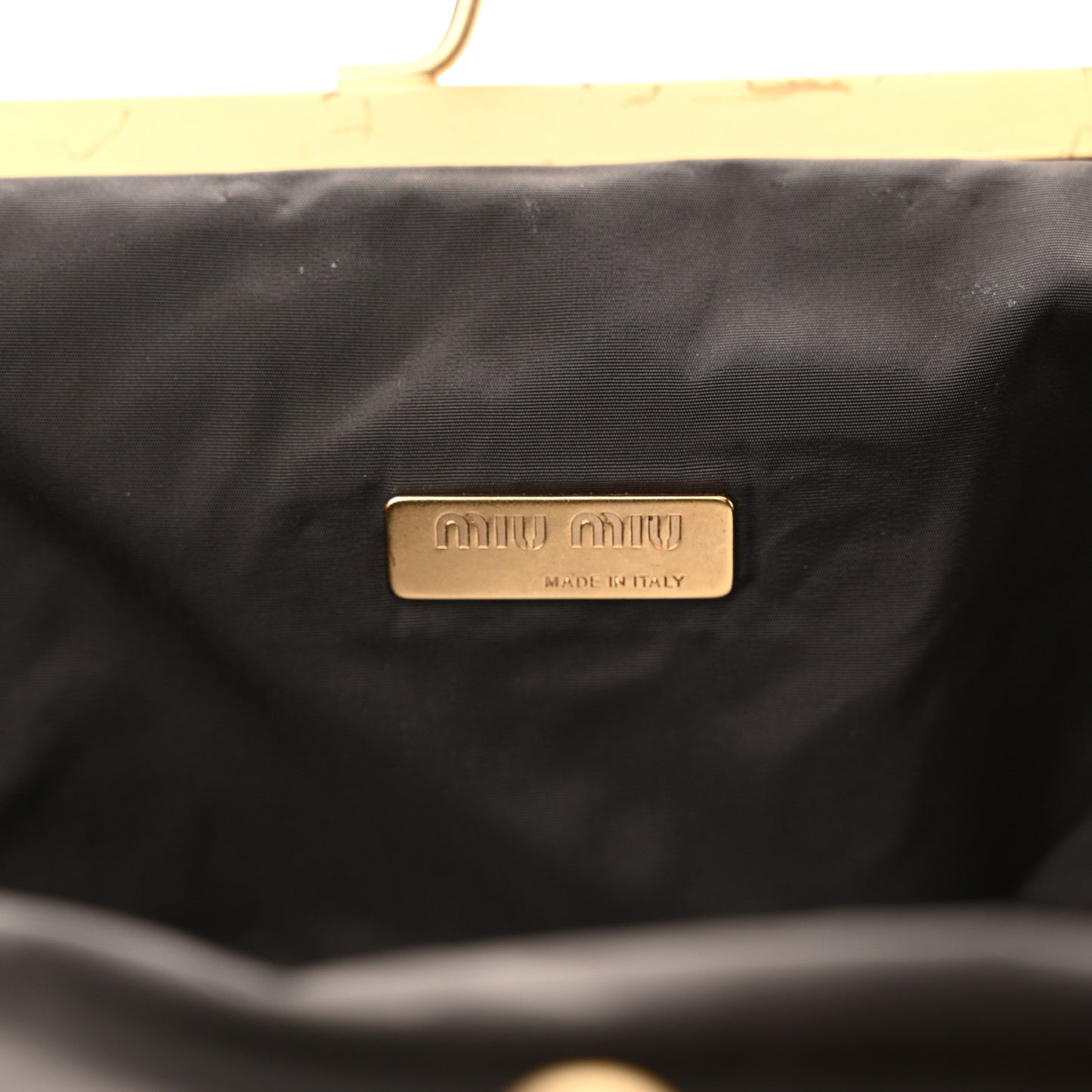 Nappa Matelasse Clutch Cognac