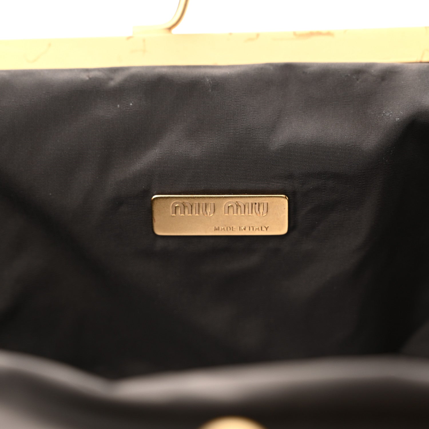 Miu Miu Nappa Matelasse Clutch Cognac 6 of 13