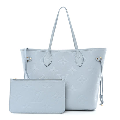 Louis Vuitton Empreinte Monogram Giant Neverfull MM Blue Hour 1 of 12