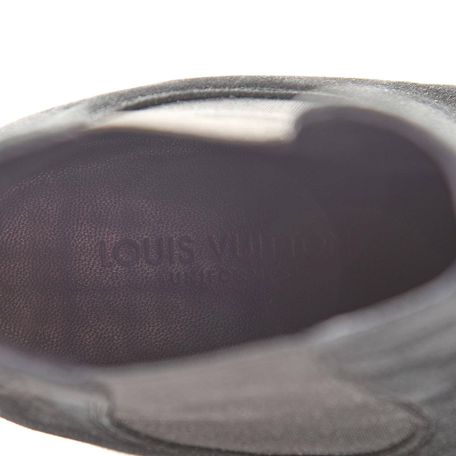 Louis Vuitton Suede Monogram Uniformes Cap Toe Chelsea 75mm Ankle Boots 38 Black 7 of 13