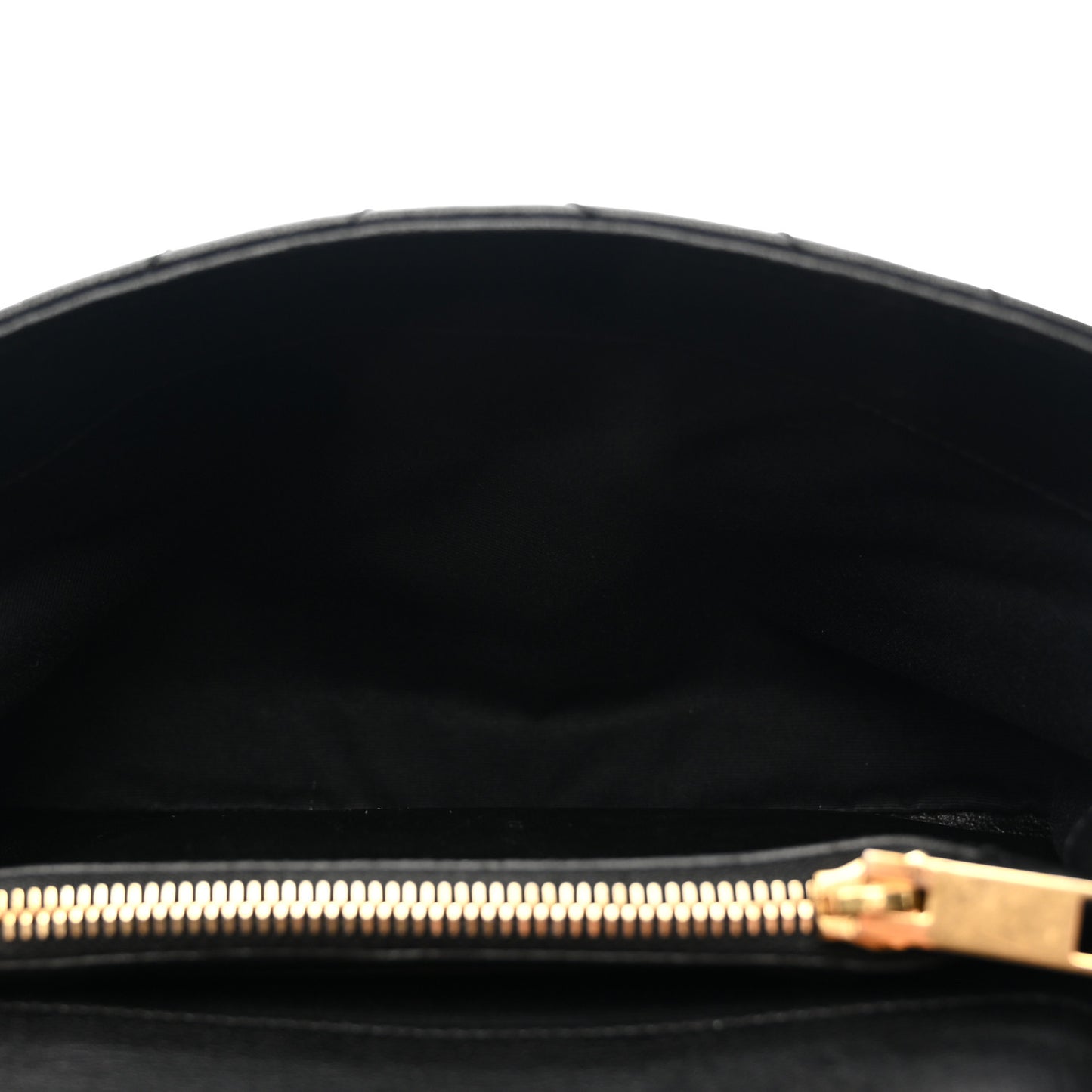 Sheepskin Matelasse Chevron Monogram Medium College Bag Black