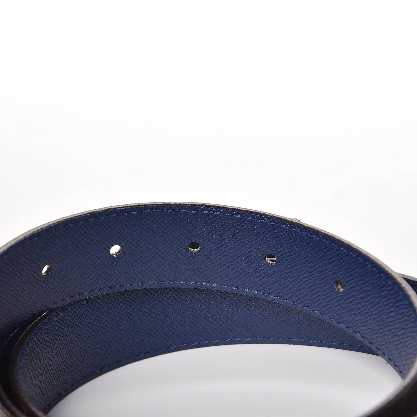 Calfskin Rainbow Monogram 30mm LV Initiales Reversible Belt 80 32