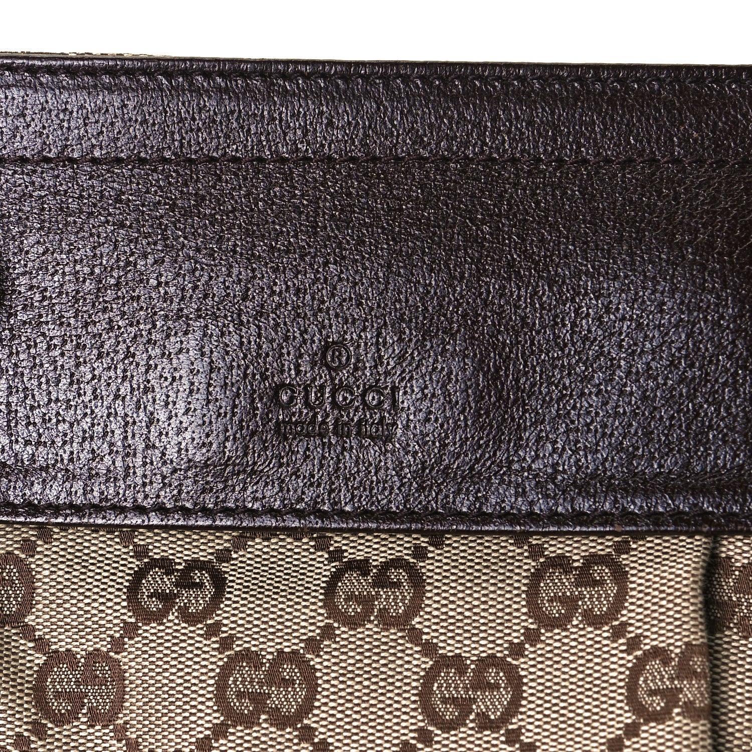 Gucci GG Monogram Web Double Pocket Belt Bag Dark Brown 12 of 25