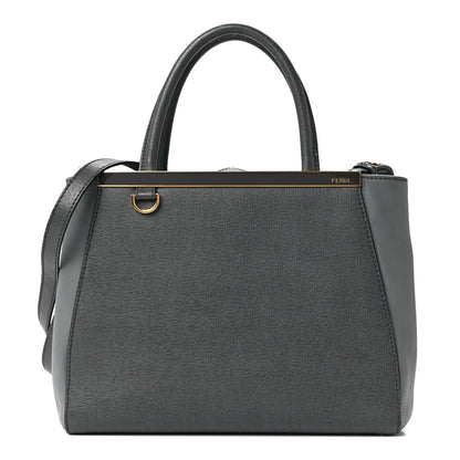 Fendi Vitello Elite Petite 2Jours Tote Grey 1 of 12