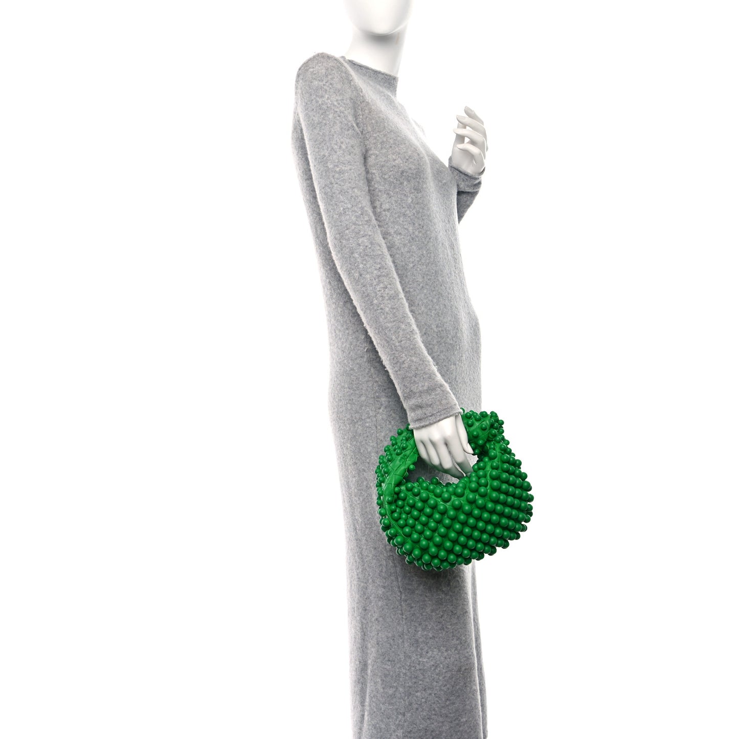Nappa Studded Intrecciato Mini Jodie Parakeet