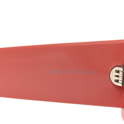 Celine Acetate Triomphe XL 01 Sunglasses CL40282U Shiny Pink Brown 6 of 6