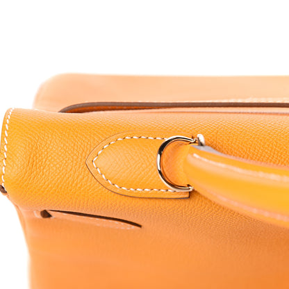 Hermes Epsom Candy Kelly Retourne 35 Jaune D'Or Feu 16 of 33