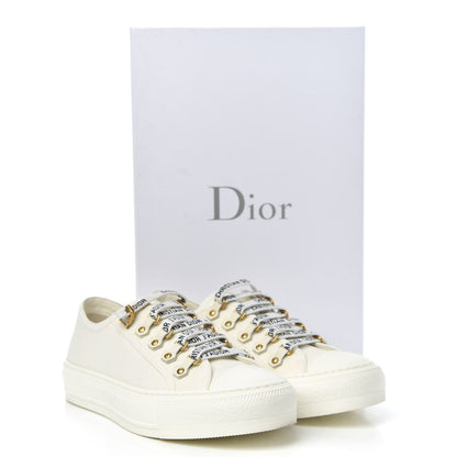 Christian Dior Canvas Walk'n Dior Low Top Sneakers 38.5 White 9 of 9