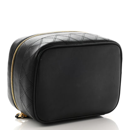 Chanel Lambskin Vanity Cosmetic Case Black 4 of 12