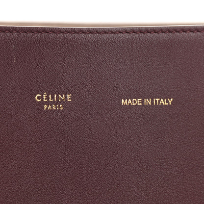 Celine Smooth Calfskin Small Belt Cabas Phantom Burgundy 7 of 13