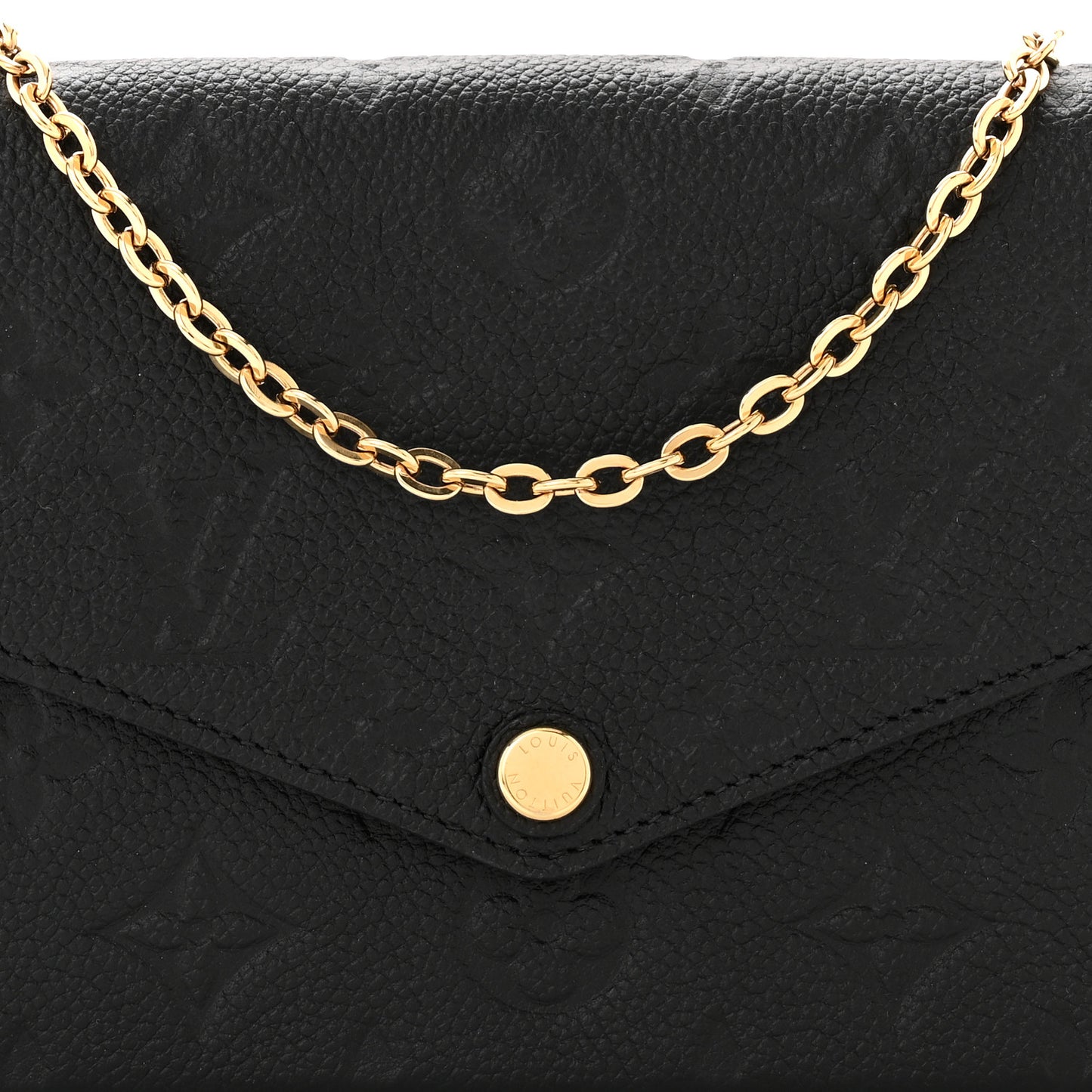 Empreinte Pochette Felicie Chain Wallet Black