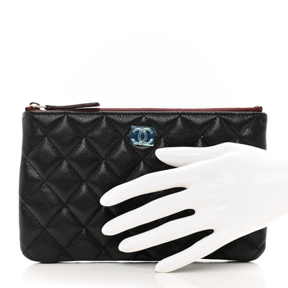 Chanel Caviar Quilted Cosmetic Case Black 2 of 8