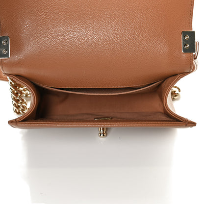 Chanel Caviar Quilted Small Boy Flap Brown 5 of 11