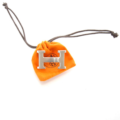 Hermes Palladium H Belt Buckle Brushed Silver 4 of 4