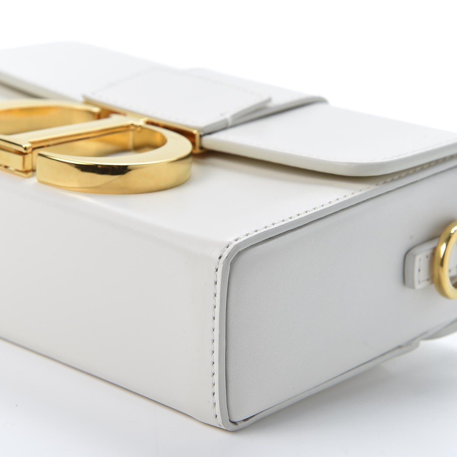 Christian Dior Smooth Calfskin 30 Montaigne Box Bag White 6 of 9